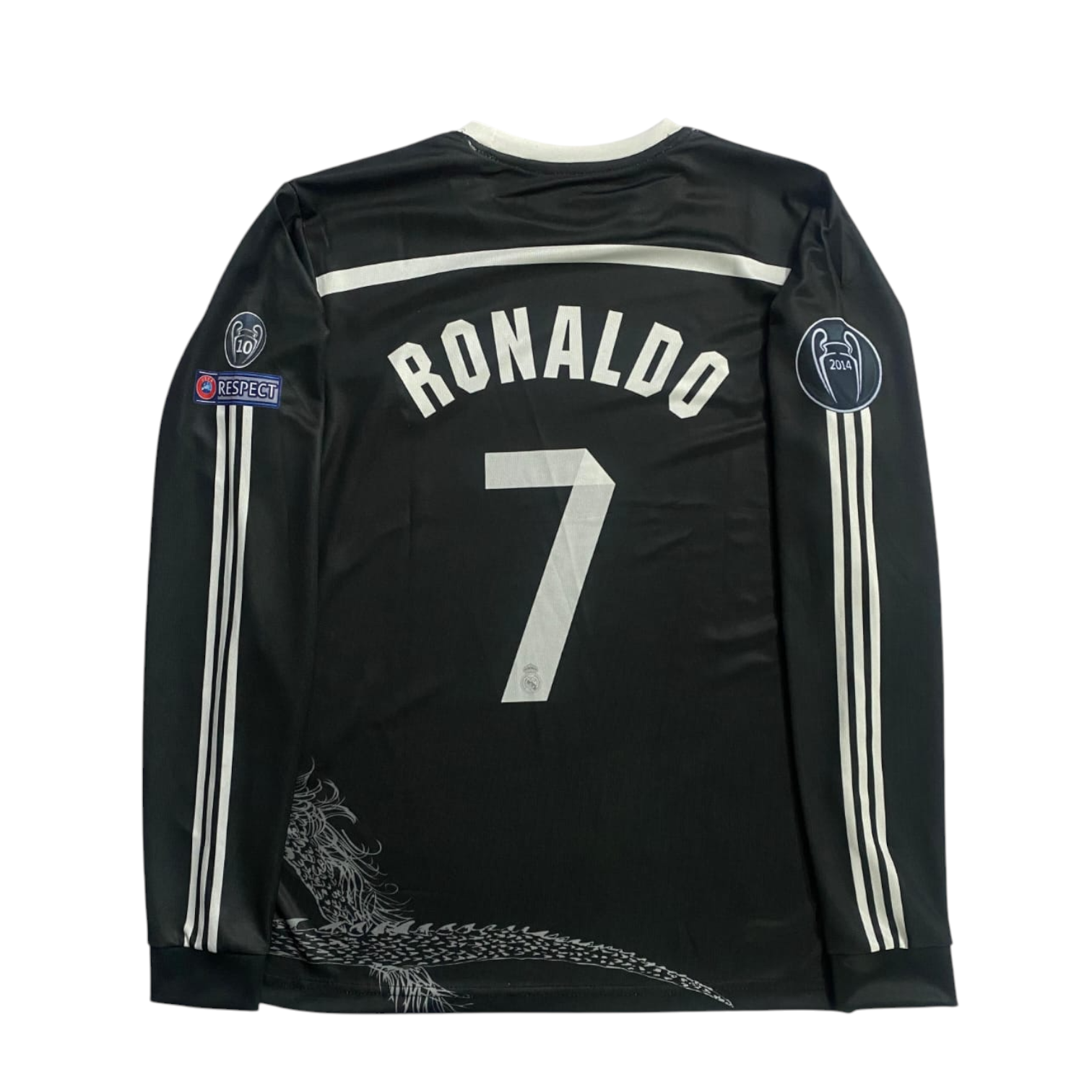 REAL MADRID 2014-15 THIRD KIT DRAGON RONALDO- 7  R/N F/S  EMB JERSEY